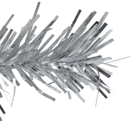 9ft. Silver Artificial Christmas Tinsel Garland